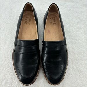 Naturalizer Women's Adiline Loafer 10W in Black Patent Leather -Wide Feet